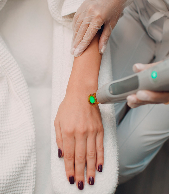 dispositivo laser dermatología